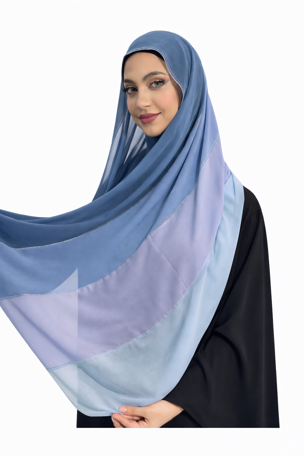 Premium Chiffon Hijab – Sky Drift