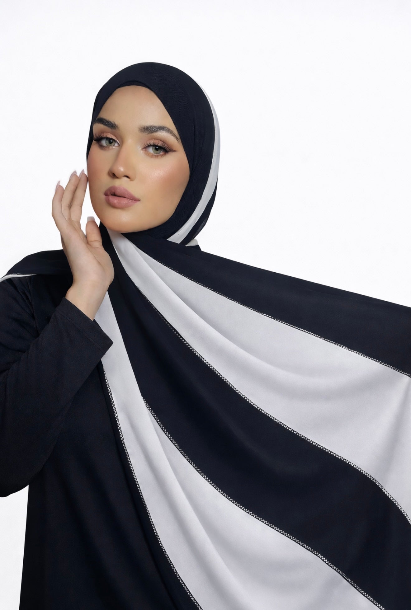 Luxe Satin-Chiffon Hijab