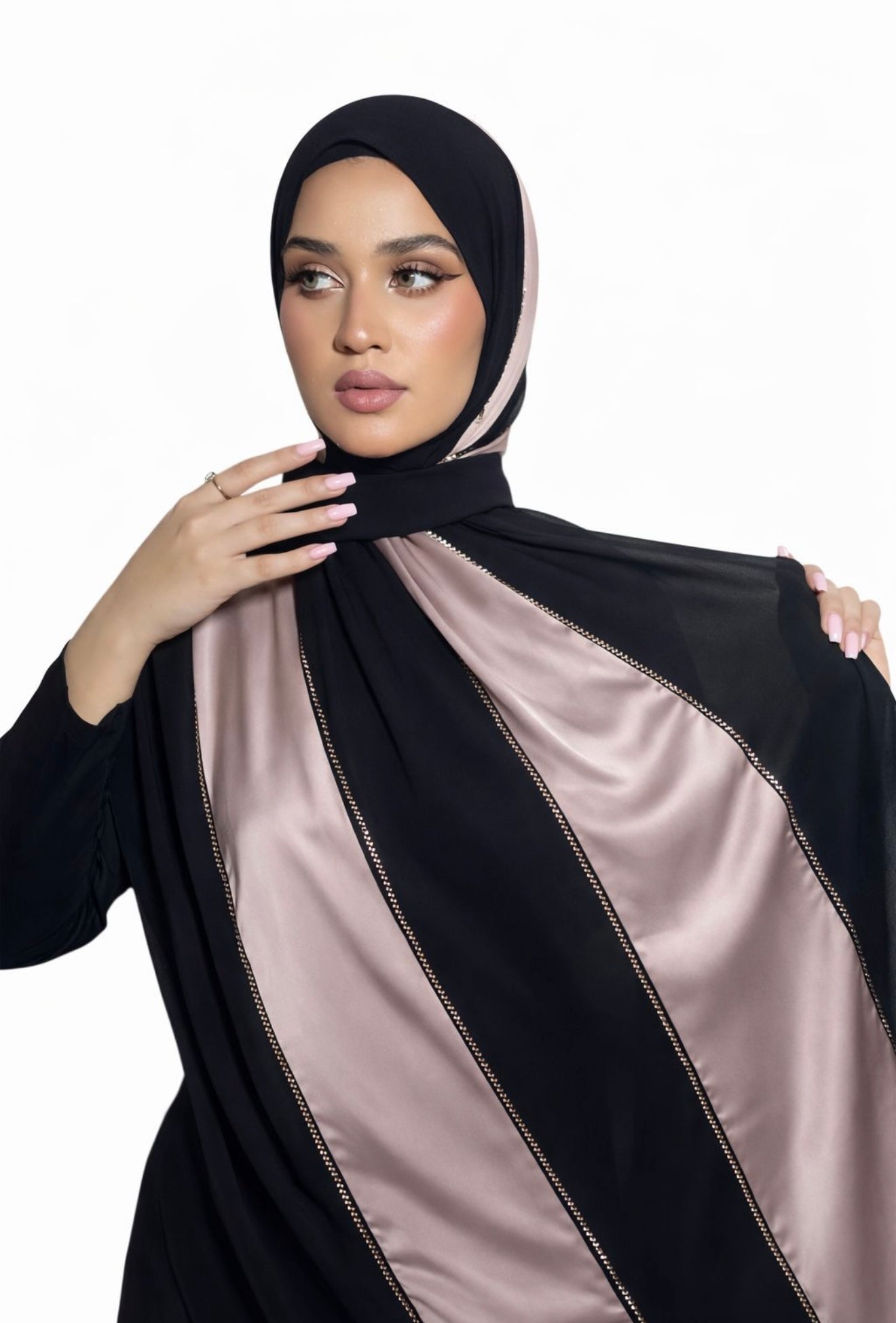 Luxe Satin-Chiffon Hijab