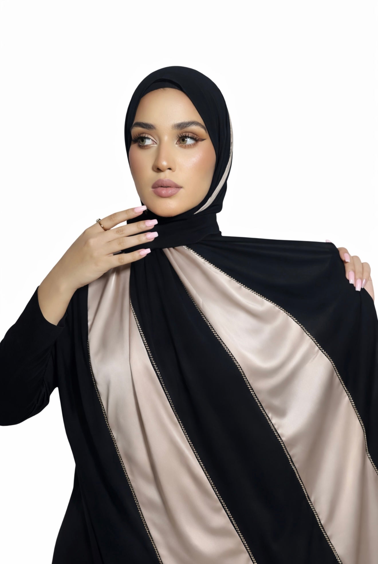 Luxe Satin-Chiffon Hijab