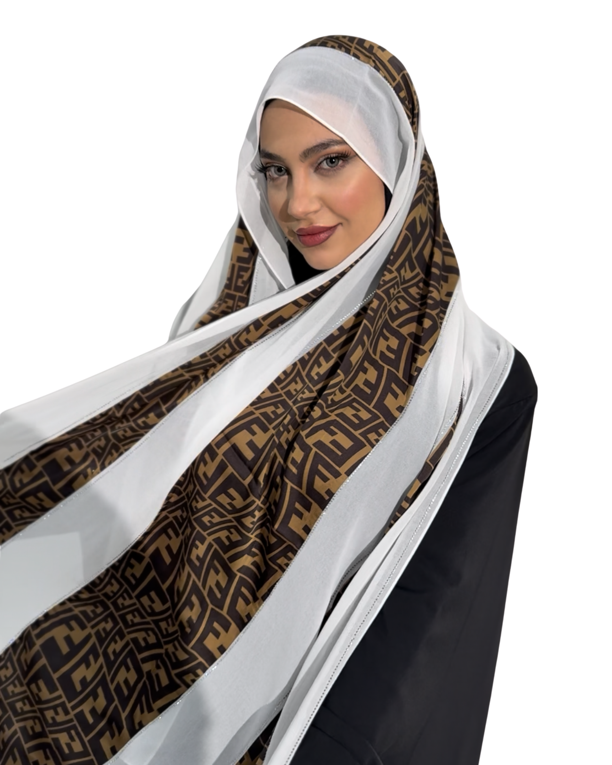 Premium Chiffon Hijab – Brown Code