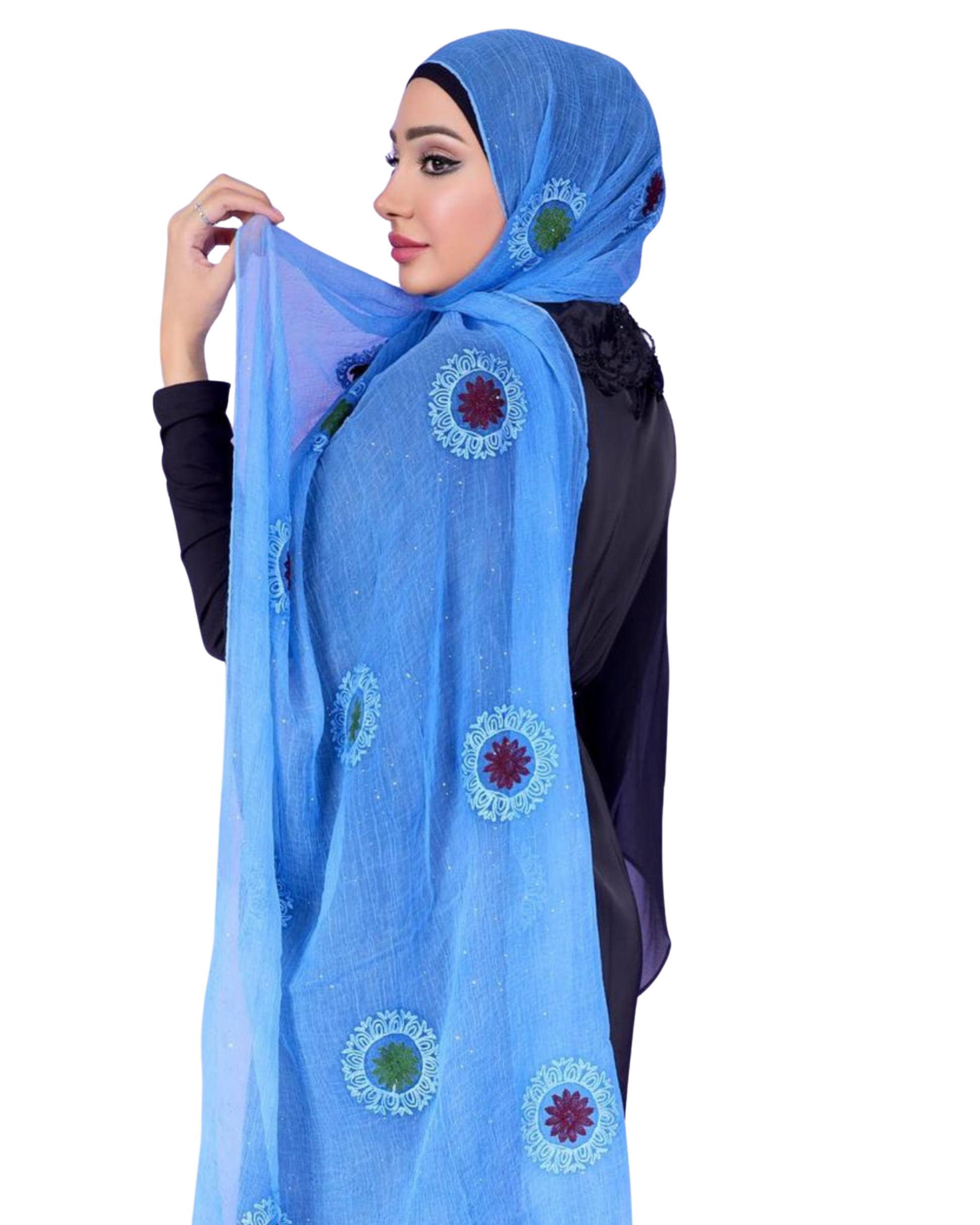 Embroidered Chiffon Hijab